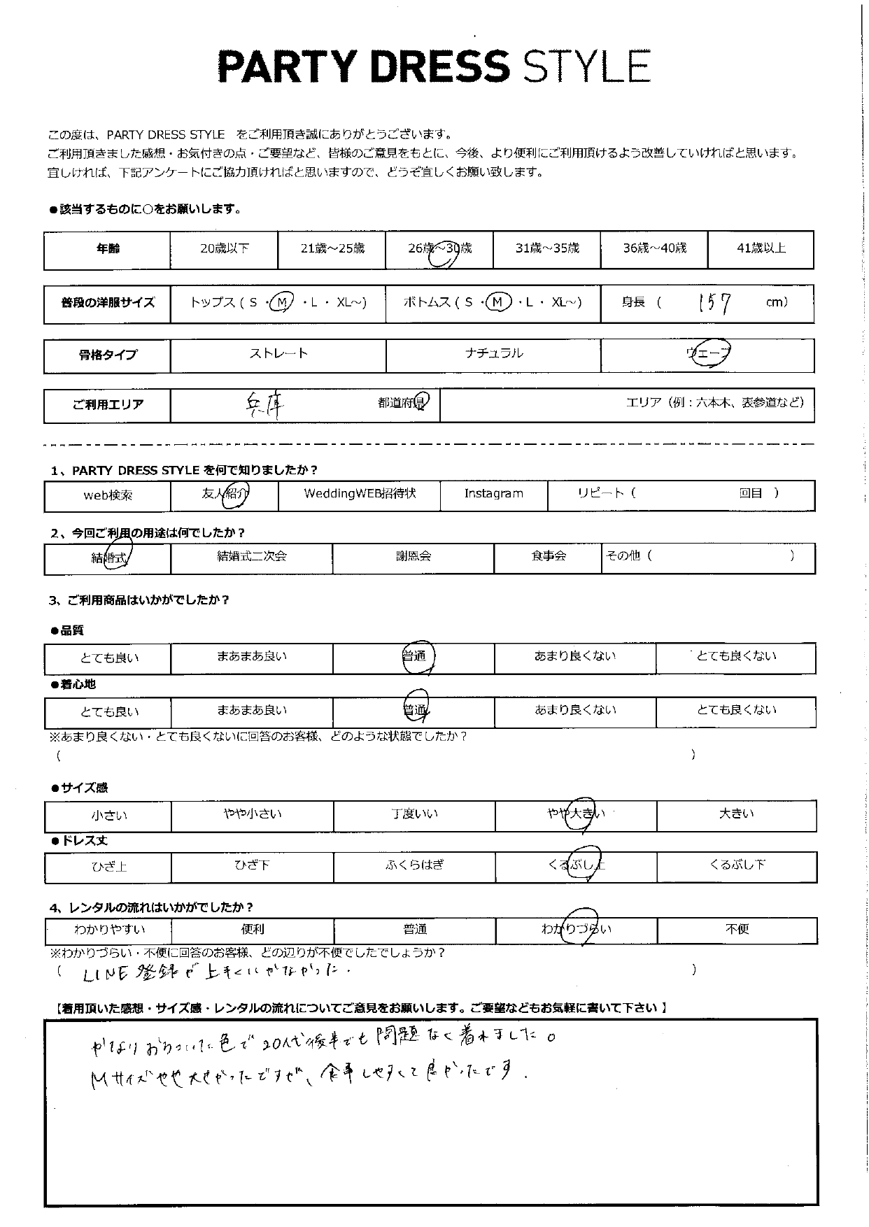 5月25日　結婚式ご利用　兵庫エリア