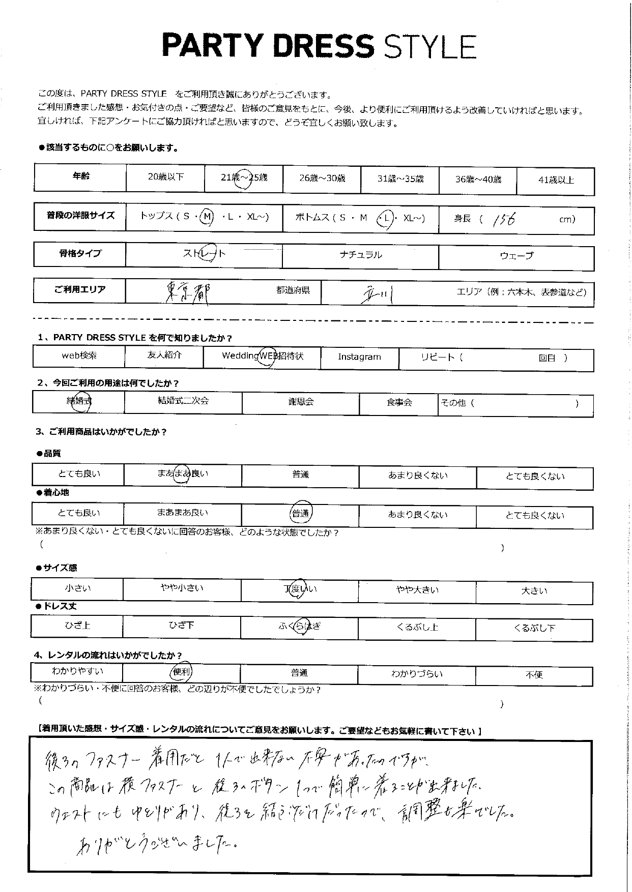 5月25日　　結婚式ご利用　東京・立川エリア