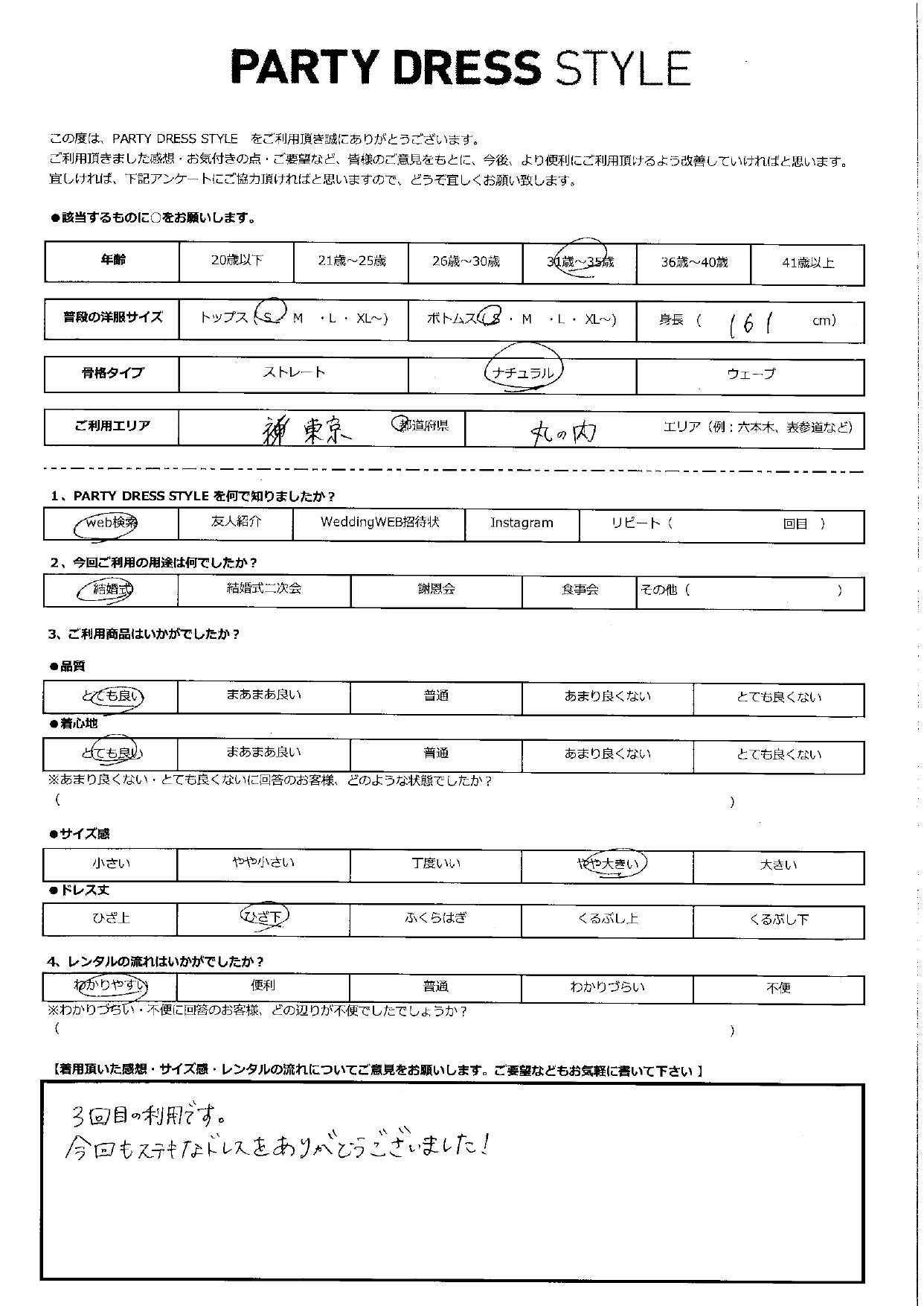 4月14日　結婚式ご利用　東京・丸の内エリア