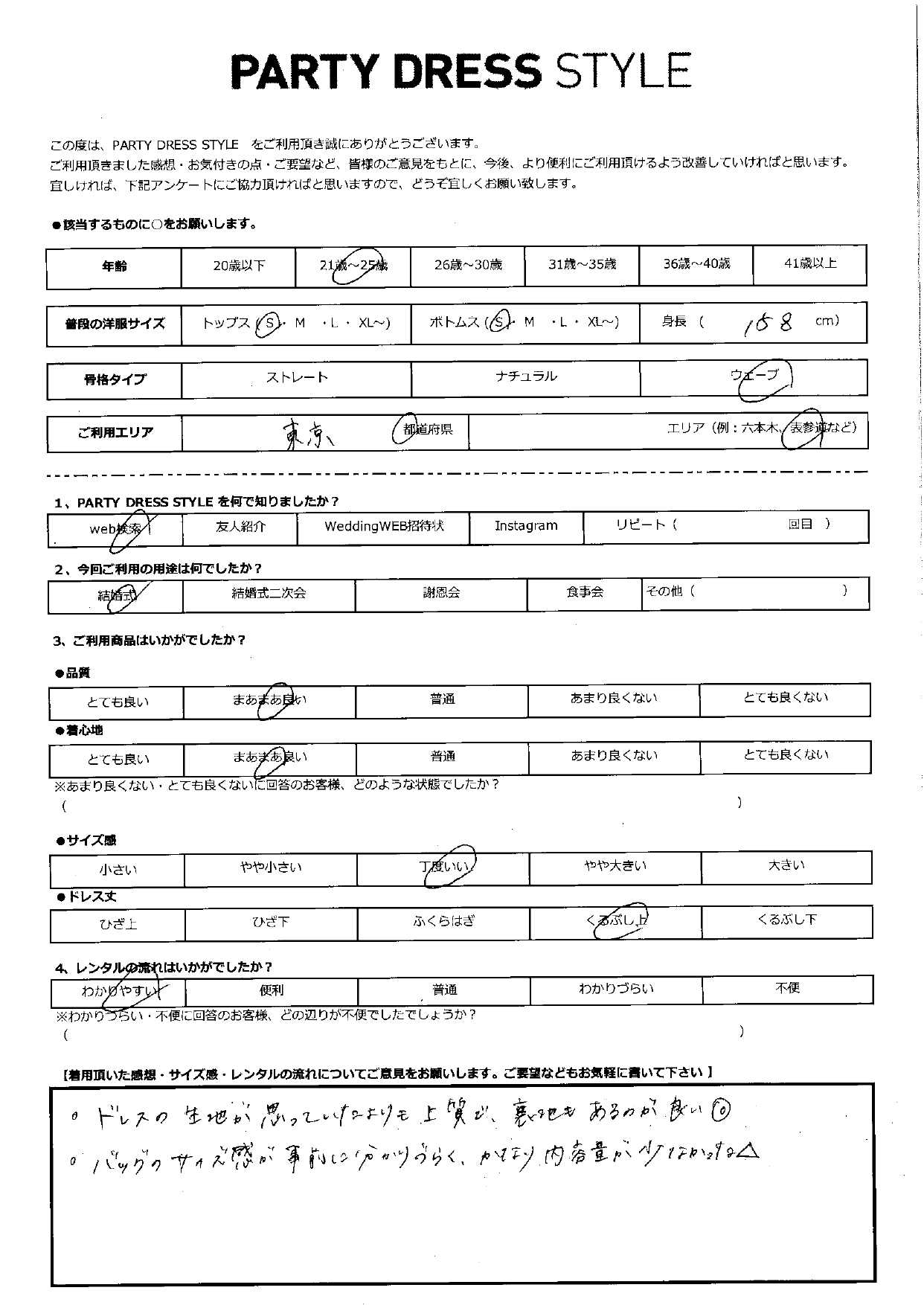 7月7日　結婚式ご利用　東京エリア