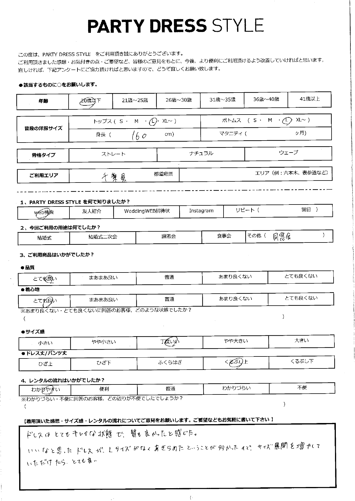 1月13日　同窓会ご利用　千葉エリア