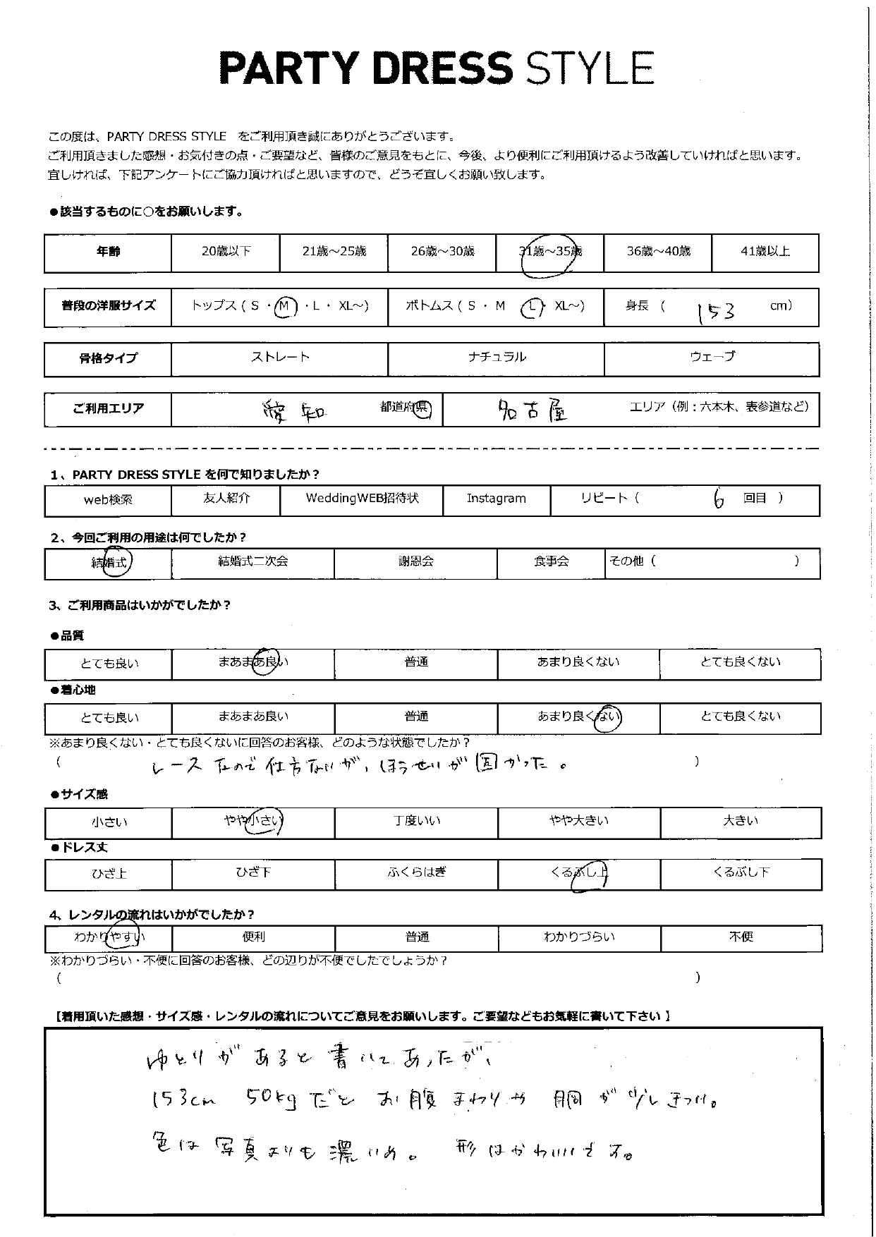 12月21日　結婚式ご利用　愛知・名古屋エリア