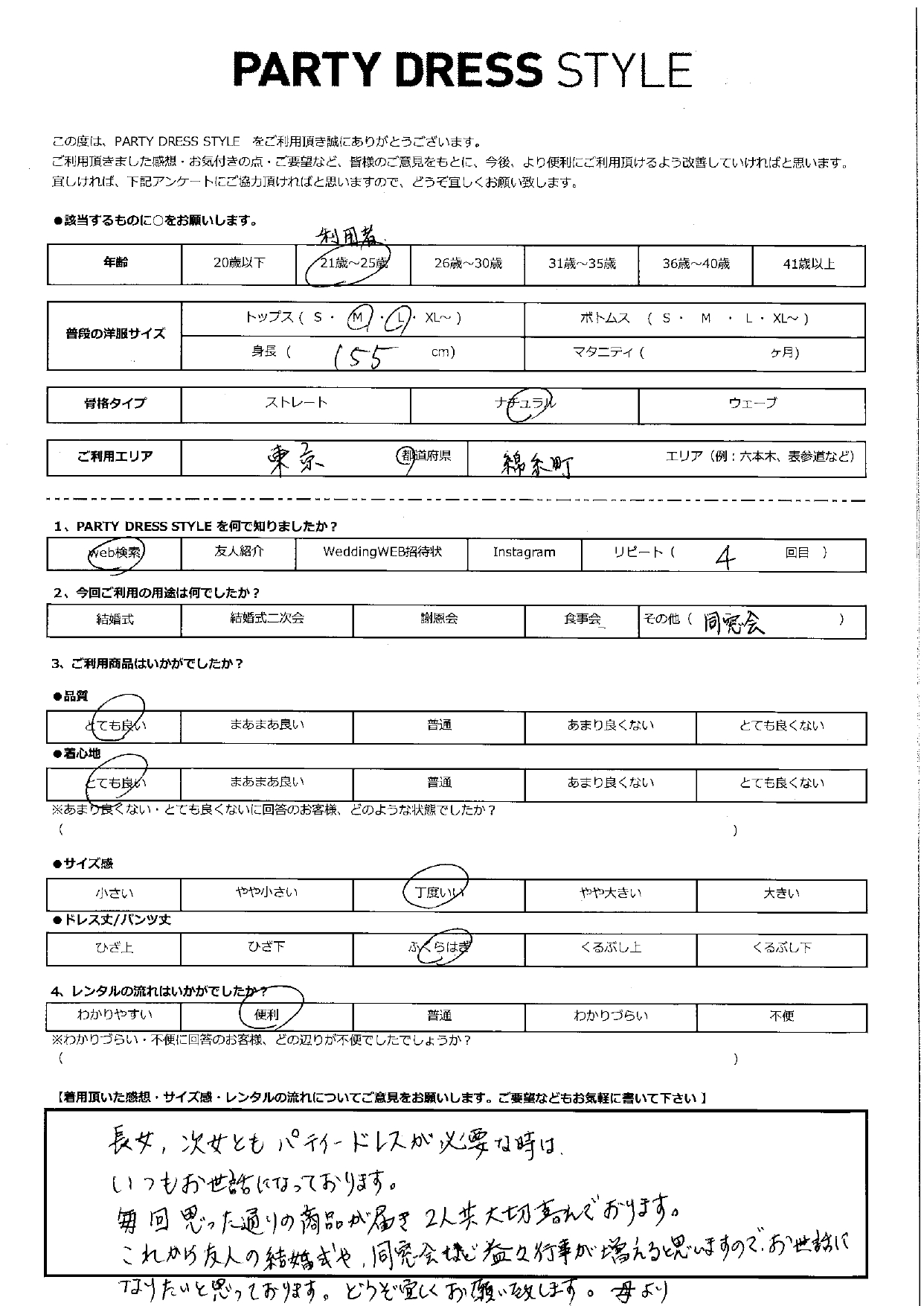 1月13日　同窓会ご利用　東京・錦糸町エリア