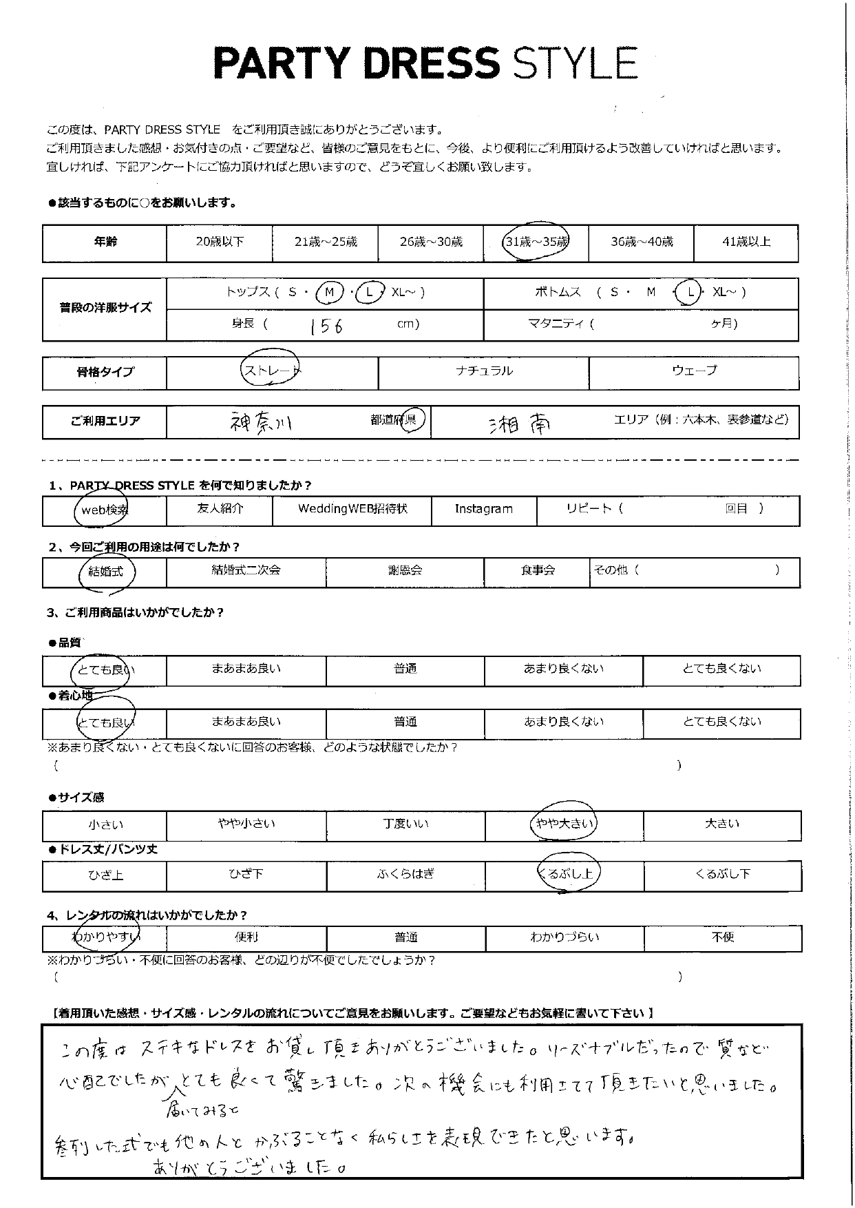 2月15日　結婚式ご利用　神奈川・湘南エリア