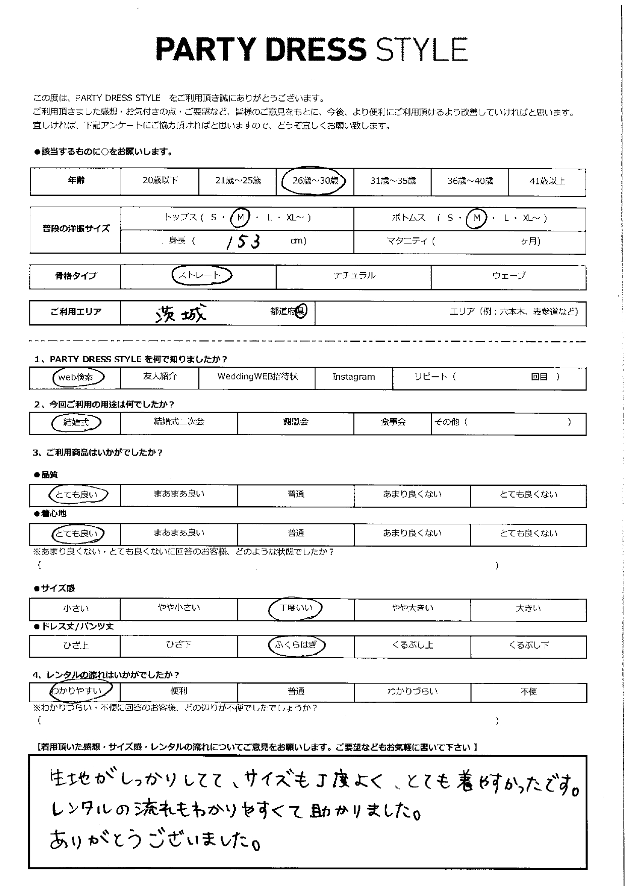 4月29日　結婚式ご利用　茨城エリア