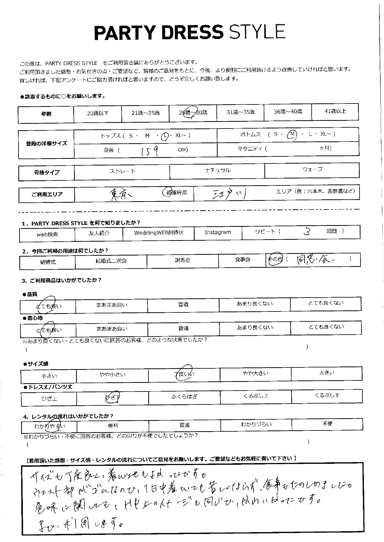 5月5日　同窓会ご利用　東京・江戸川エリア