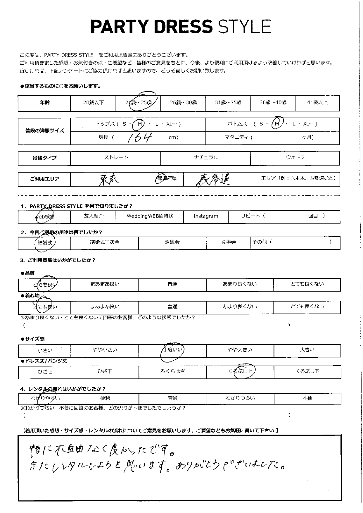 5月17日　結婚式ご利用　東京　表参道エリア