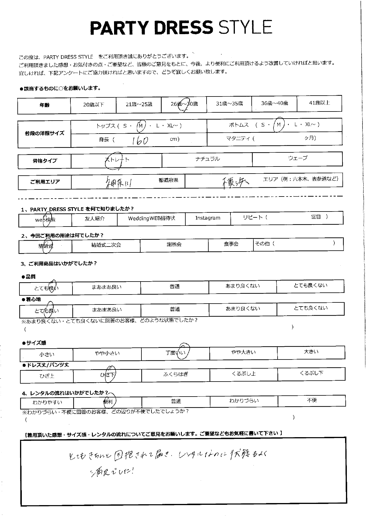 3月8日　結婚式ご利用　神奈川県・横浜エリア│K1-300PI-M(ドレス単品)