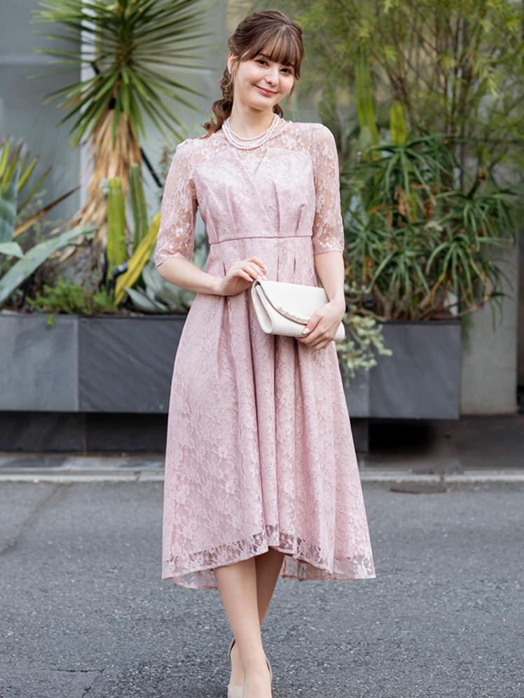 ピンクベージュ Mサイズ パーティドレス - スーツ・フォーマル・ドレス